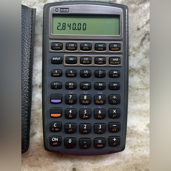 Hewlett Packard HP 10BII Financial Calculator With Soft Case Tested & Works - Picture 5 of 11
